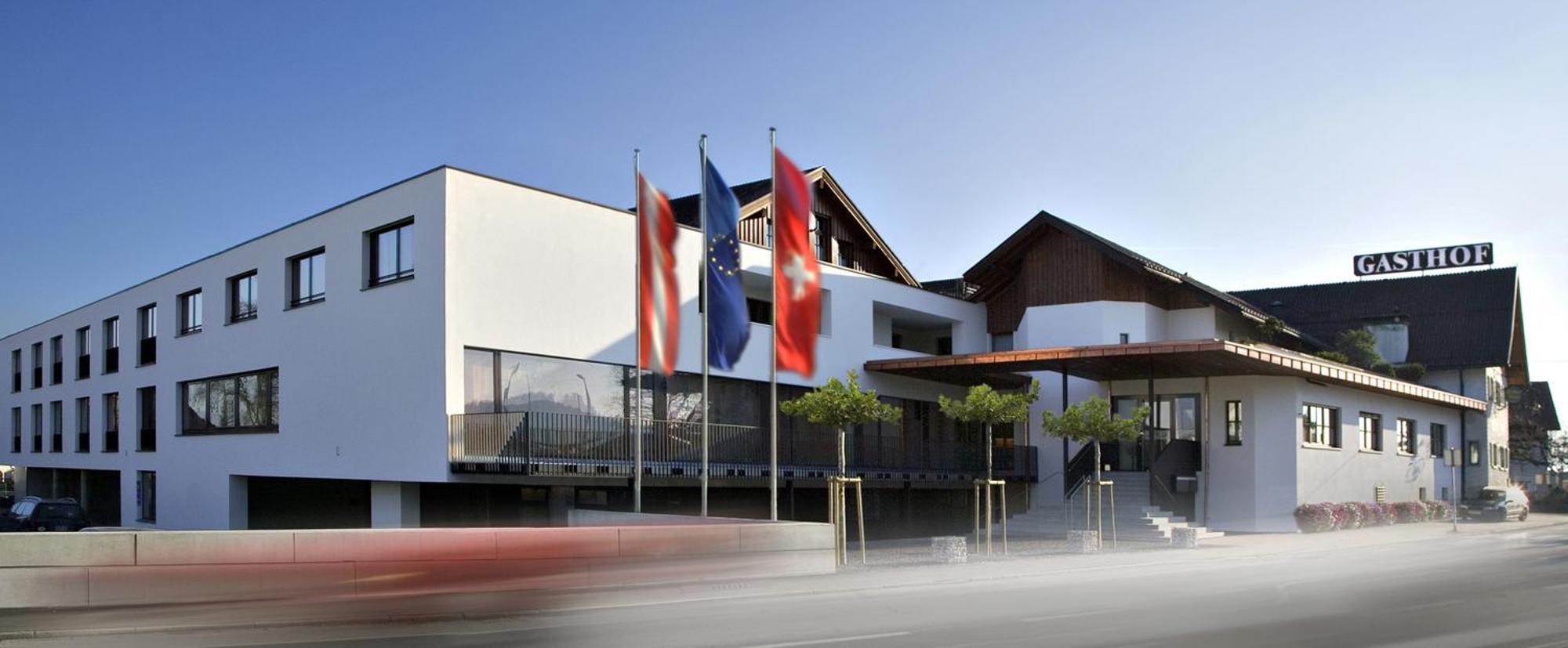 Hotel Gasthof Kroenele Lustenau Exterior foto
